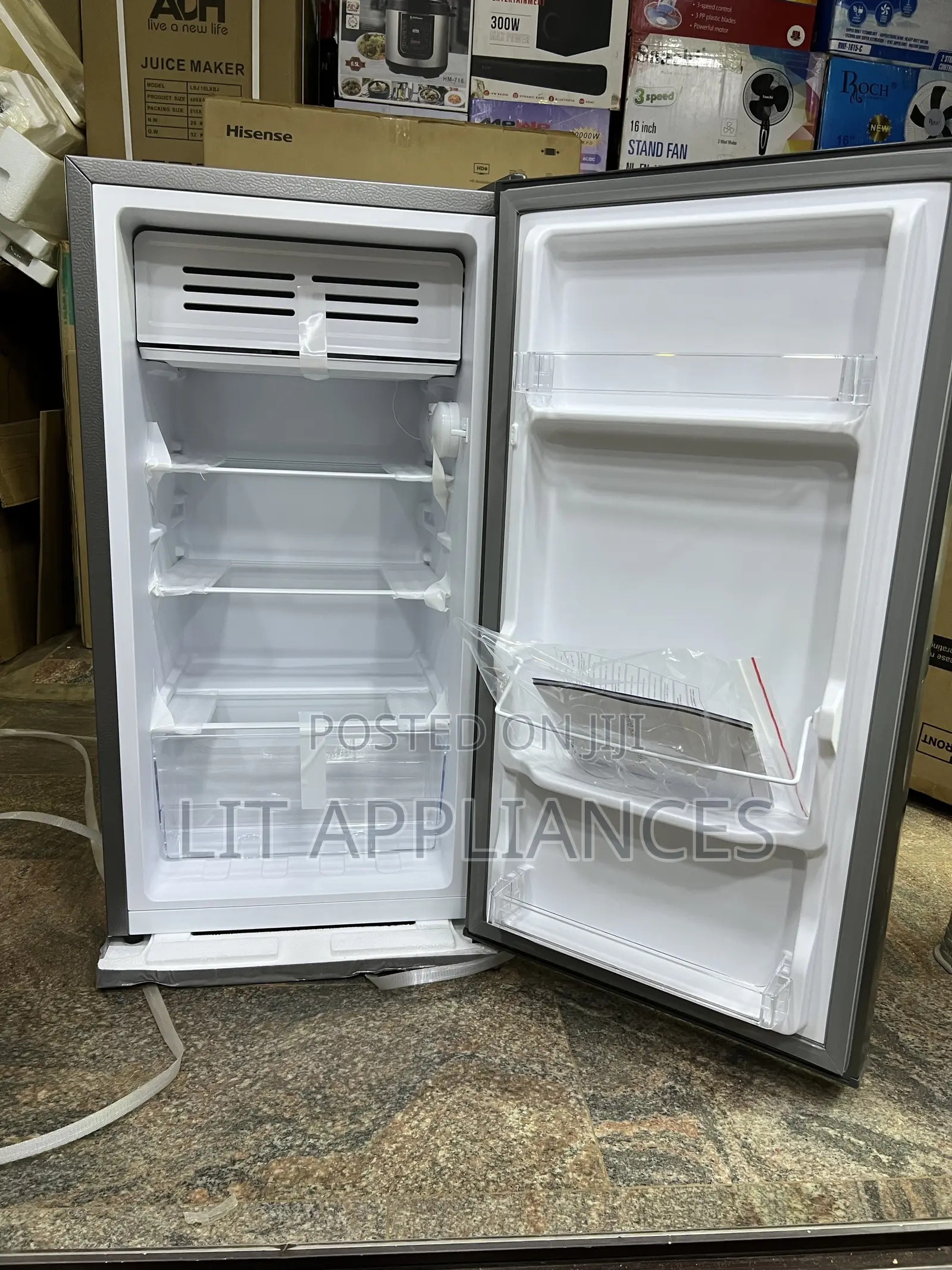 Skyworth 120 Single Door Fridge ,Stainless Steel Body,3years Warranty