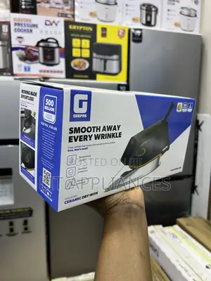 Geepas Dry Iron With a Ceramic Coating and Original Stainless Body.