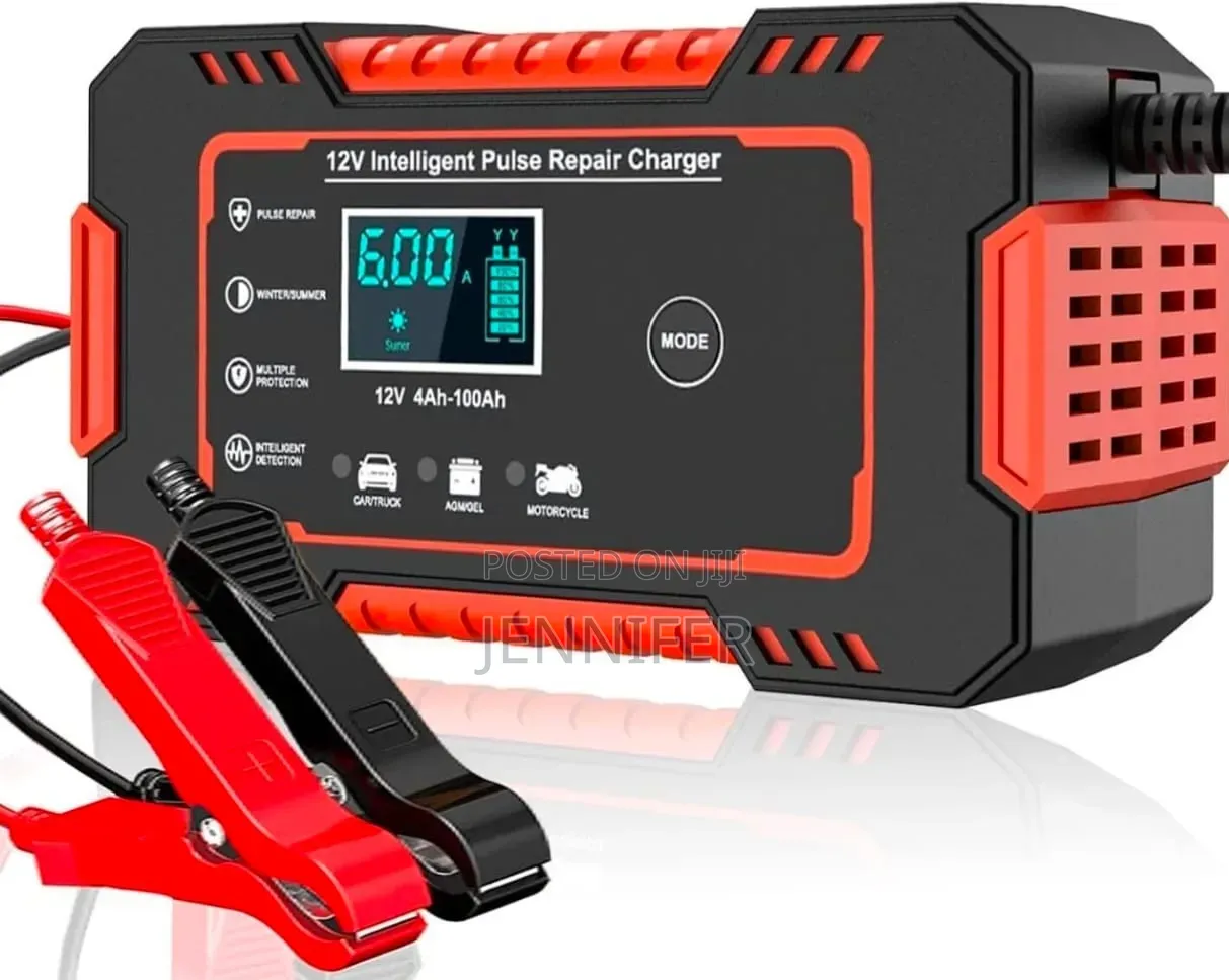 12V 6A Intelligent Pulse Repair Battery Charger