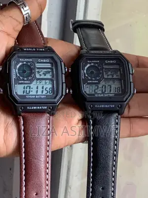 Casio AE-1200WH Digital Watches Featuring Iconic World Map Displays