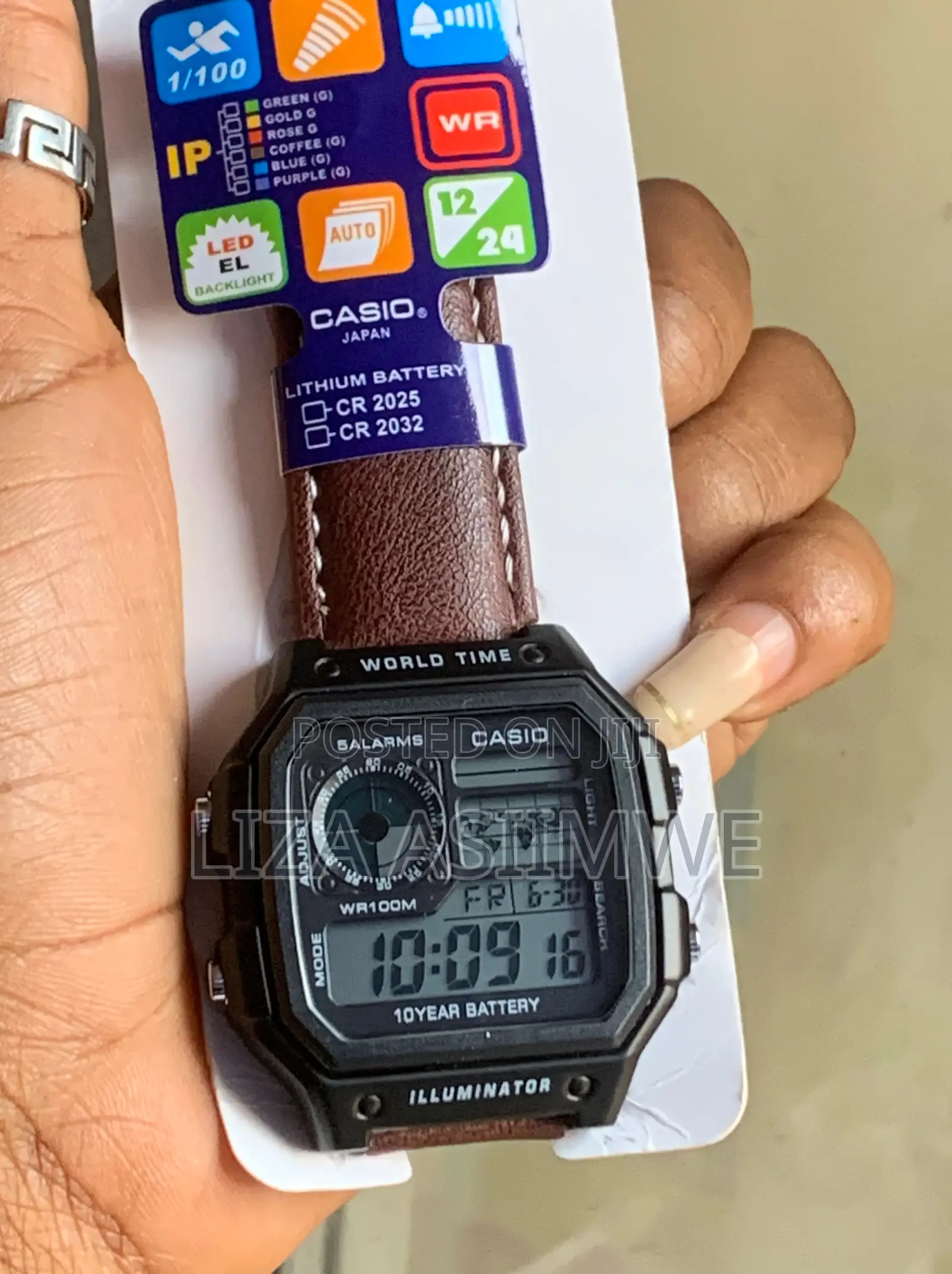 Casio AE-1200WH Digital Watches Featuring Iconic World Map Displays