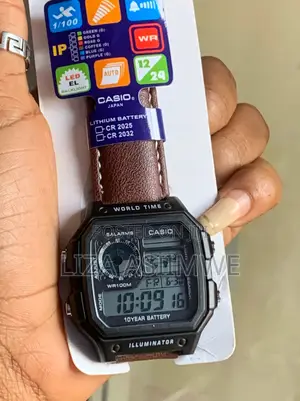 Casio AE-1200WH Digital Watches Featuring Iconic World Map Displays