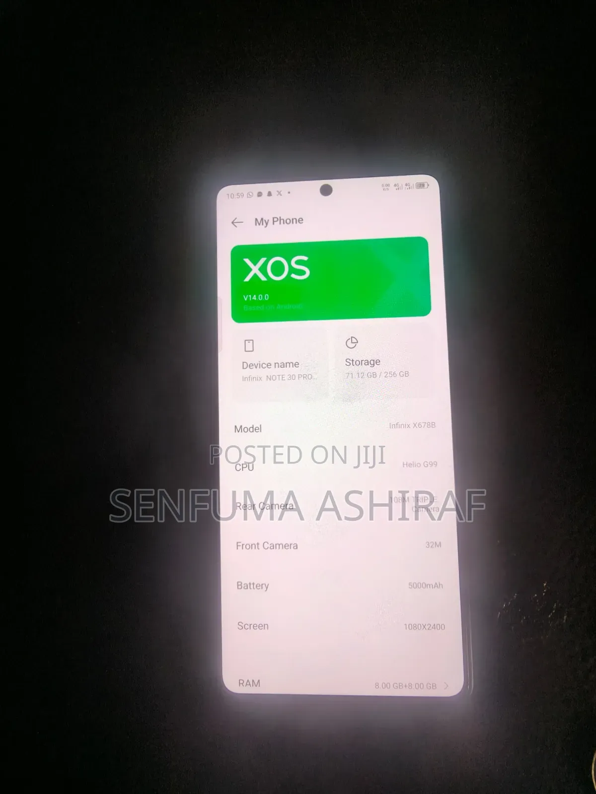 Infinix Note 30 Pro 256 GB Gold
