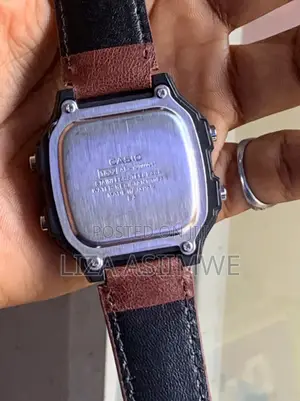 Casio AE-1200WHL-5A Wristwatch Features a Brown Leather Strap