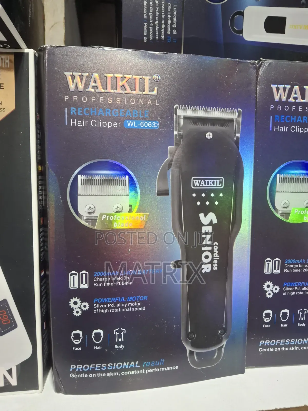 Waikil Professional Rechargeable Hair Clipper,