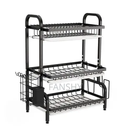 Original Reinforced Alminium 3 Tier Dish Rack
