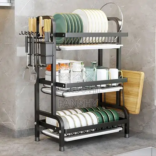 Original Reinforced Alminium 3 Tier Dish Rack