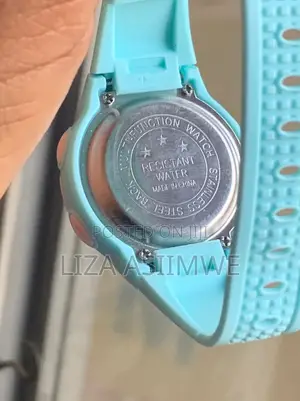 Huiker HK620 Kids Digital Watch Features a Pastel Blue and Pink Design