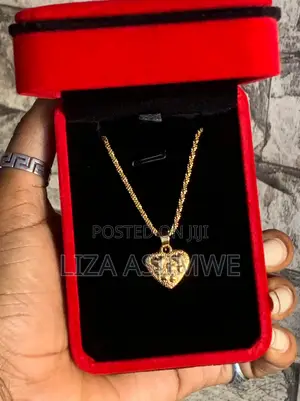 Heart Pendant Necklace With a Textured Vintage Inspired Design