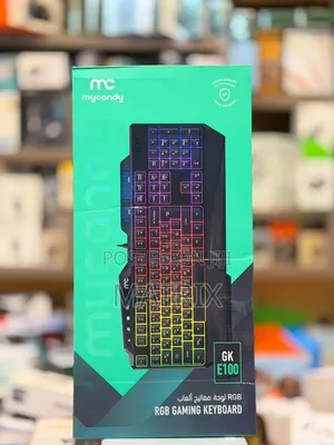 Gaming Keyboard Mycandy GK-E100 With RGB Backlit and Mechanical Feel