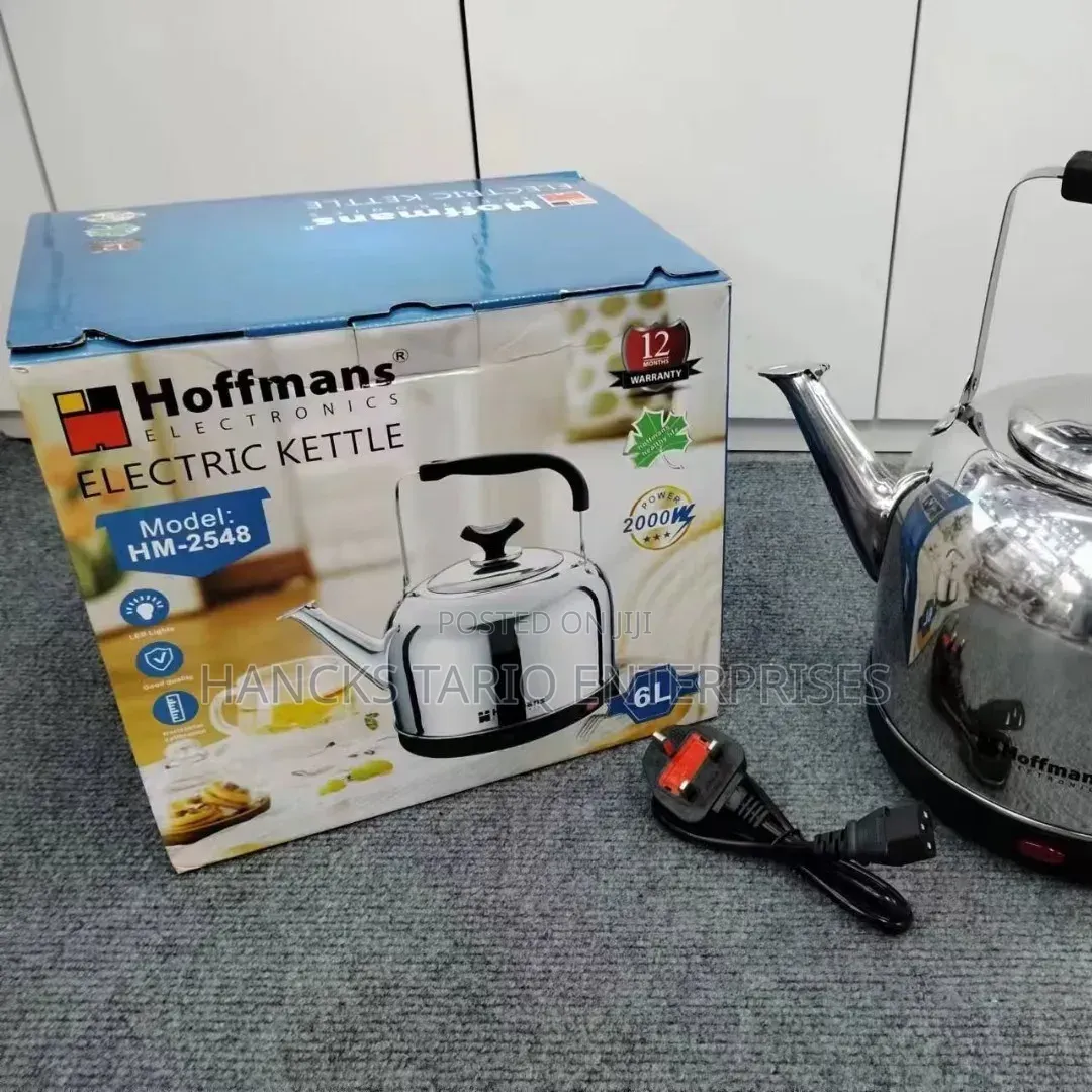 Hoffmans Electric Whistling Kettle (6L Capacity).