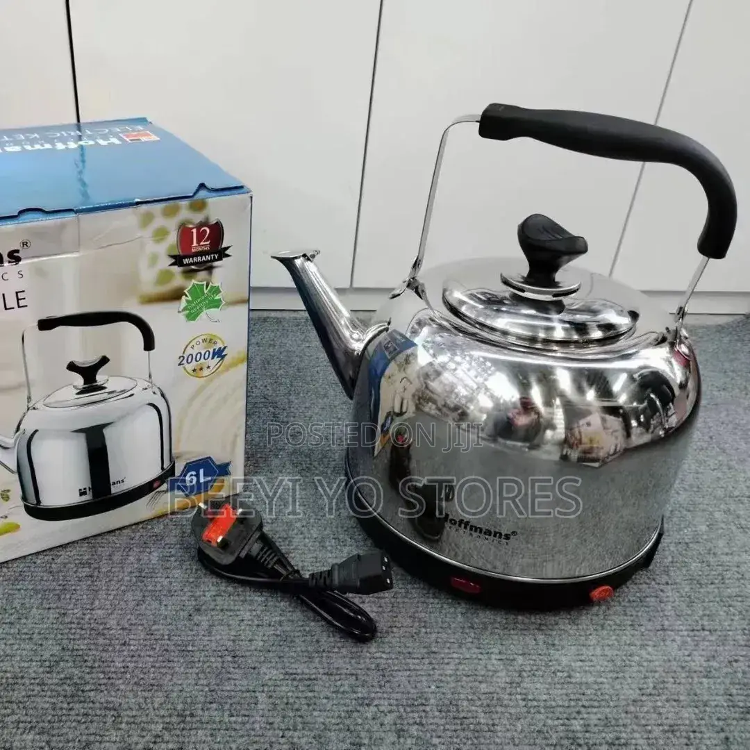 Hoffmans Electric Whistling Kettle (6L Capacity).
