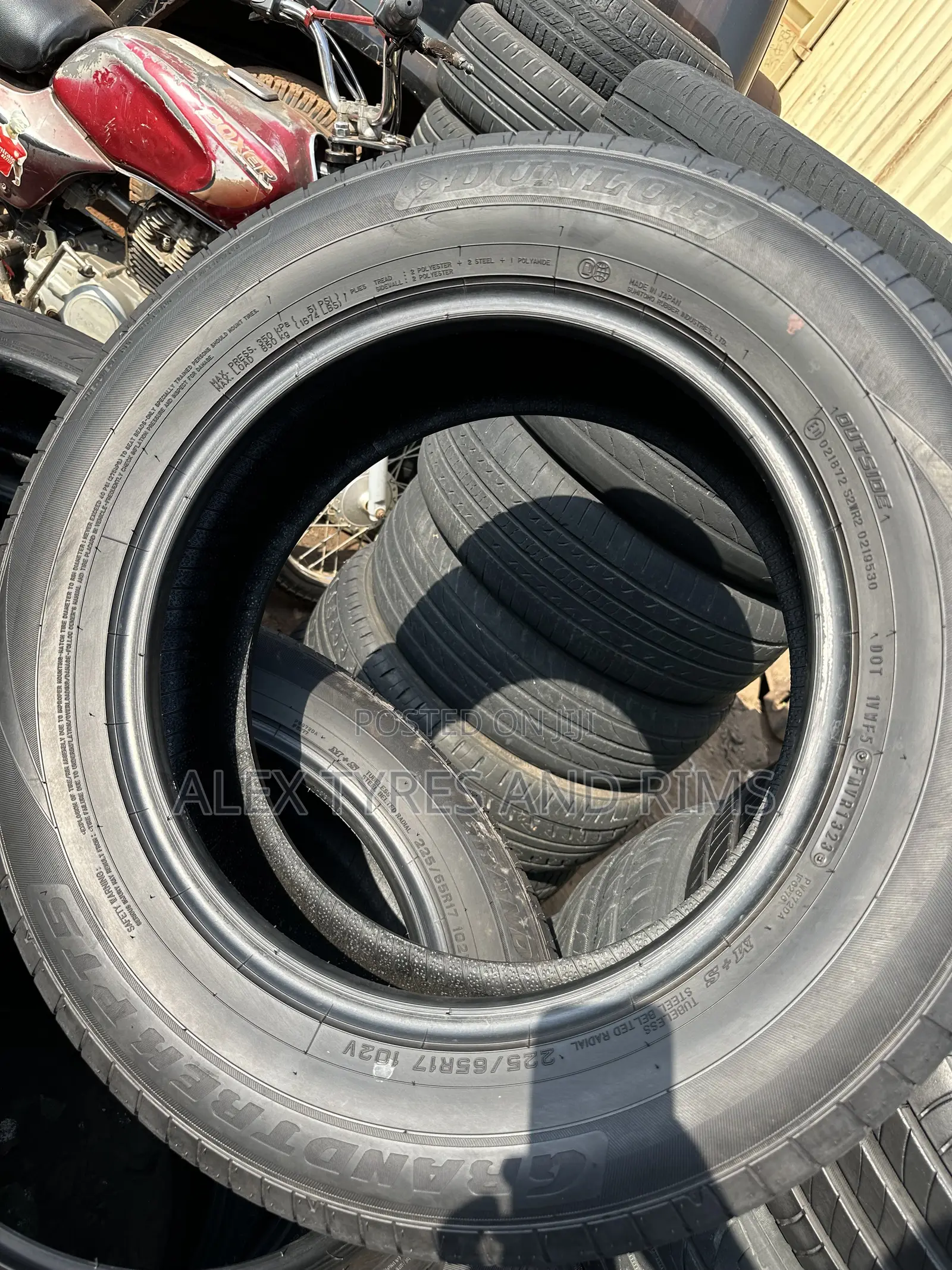 225/65r17 Dunlop Foreign Used Tyres