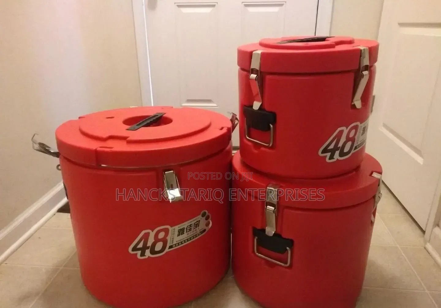 Set of Insulated Thermal Food / Soup Buckets (Hot Pot Containers)