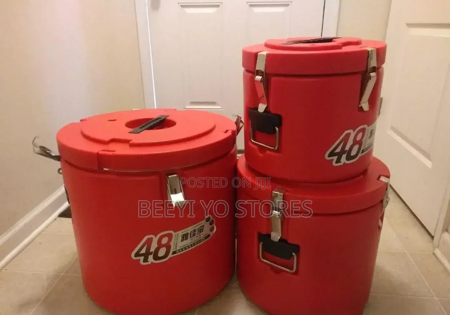 Set of Insulated Thermal Food / Soup Buckets (Hot Pot Containers)