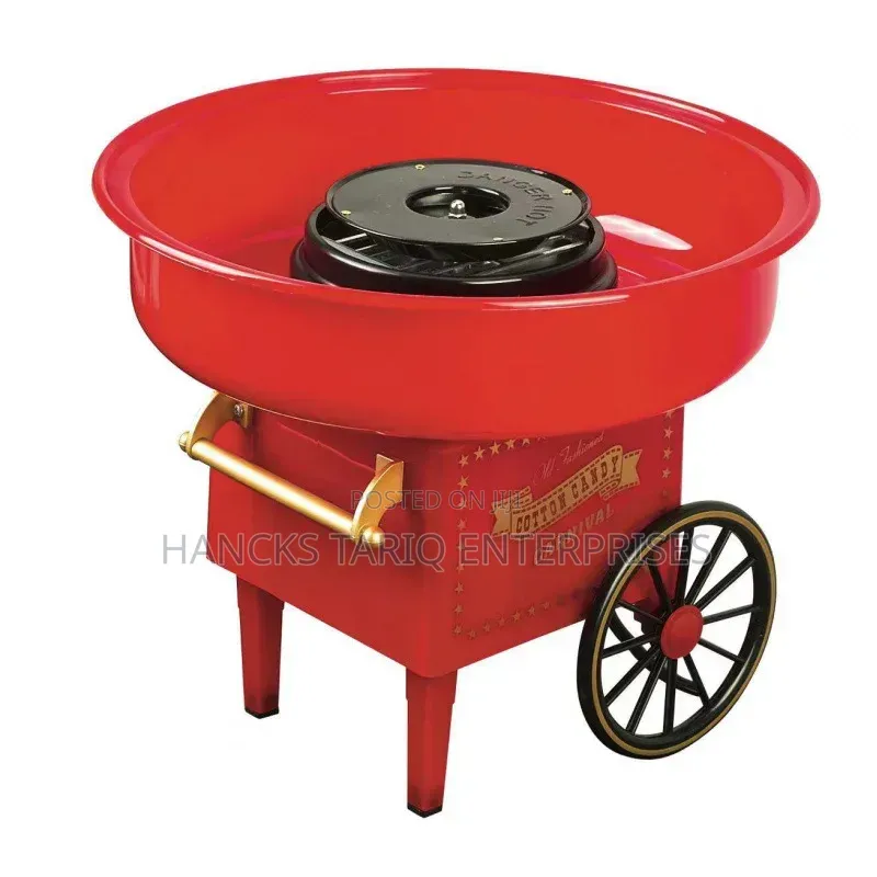 Vintage-Style Electric Cotton Candy Maker.