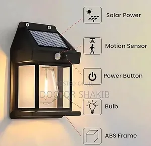 Motion Sensor Solar Wall Lights