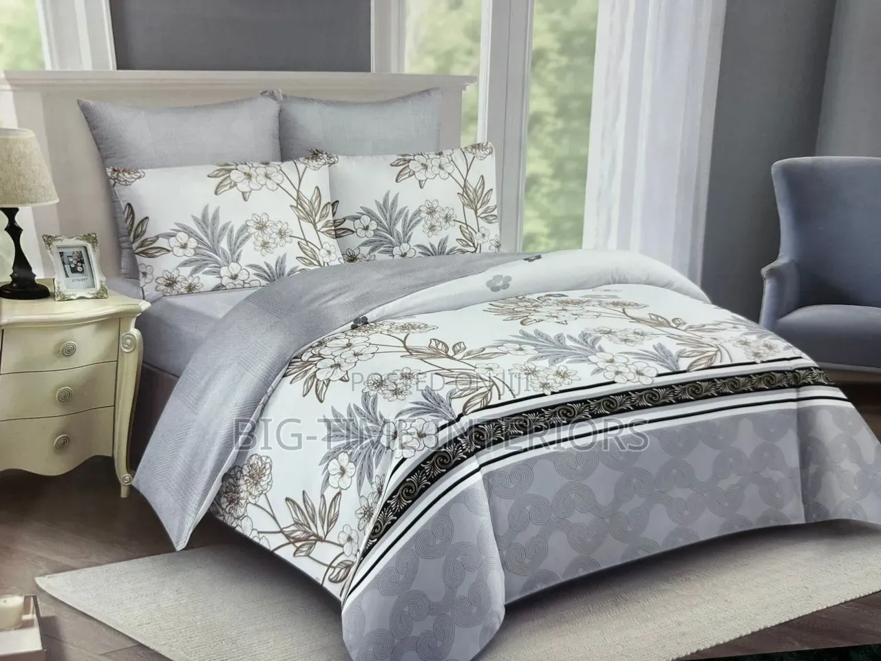 5x6 Cotton Binded Duvet Sets With 1 Bedsheet 2pillowcases