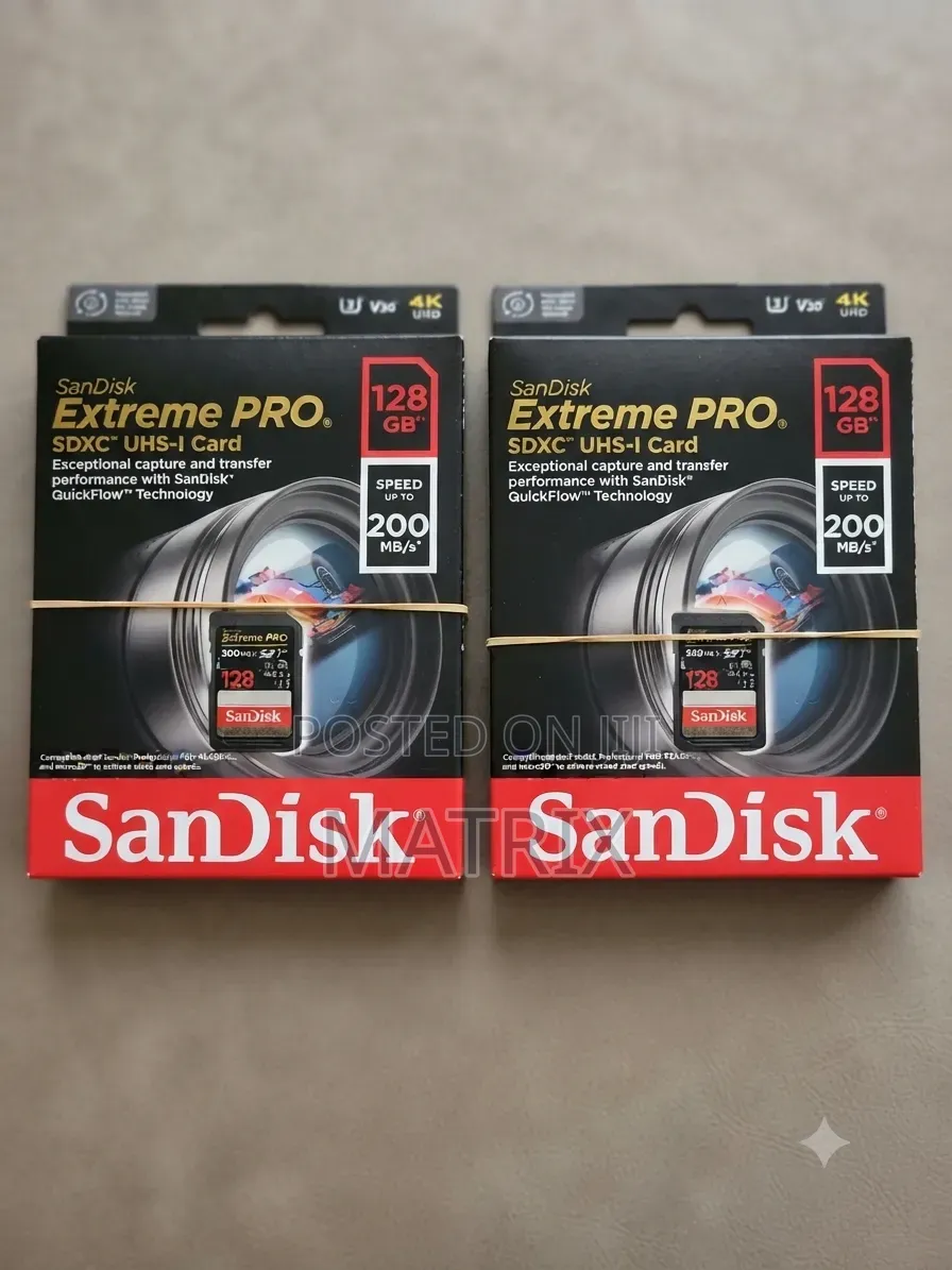 128gb Memory Card Sandisk Extreme Pro SDXC Uhs Card