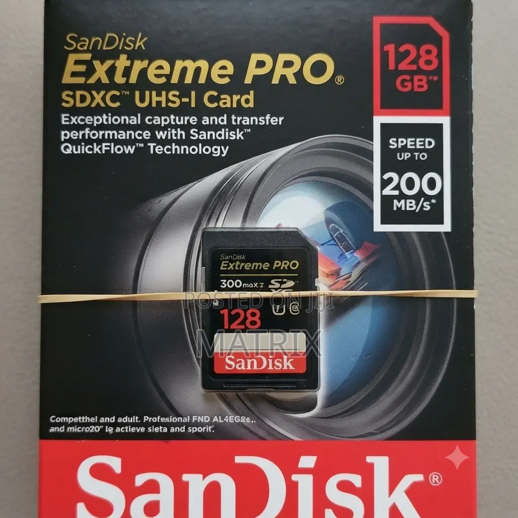 128gb Memory Card Sandisk Extreme Pro SDXC Uhs Card