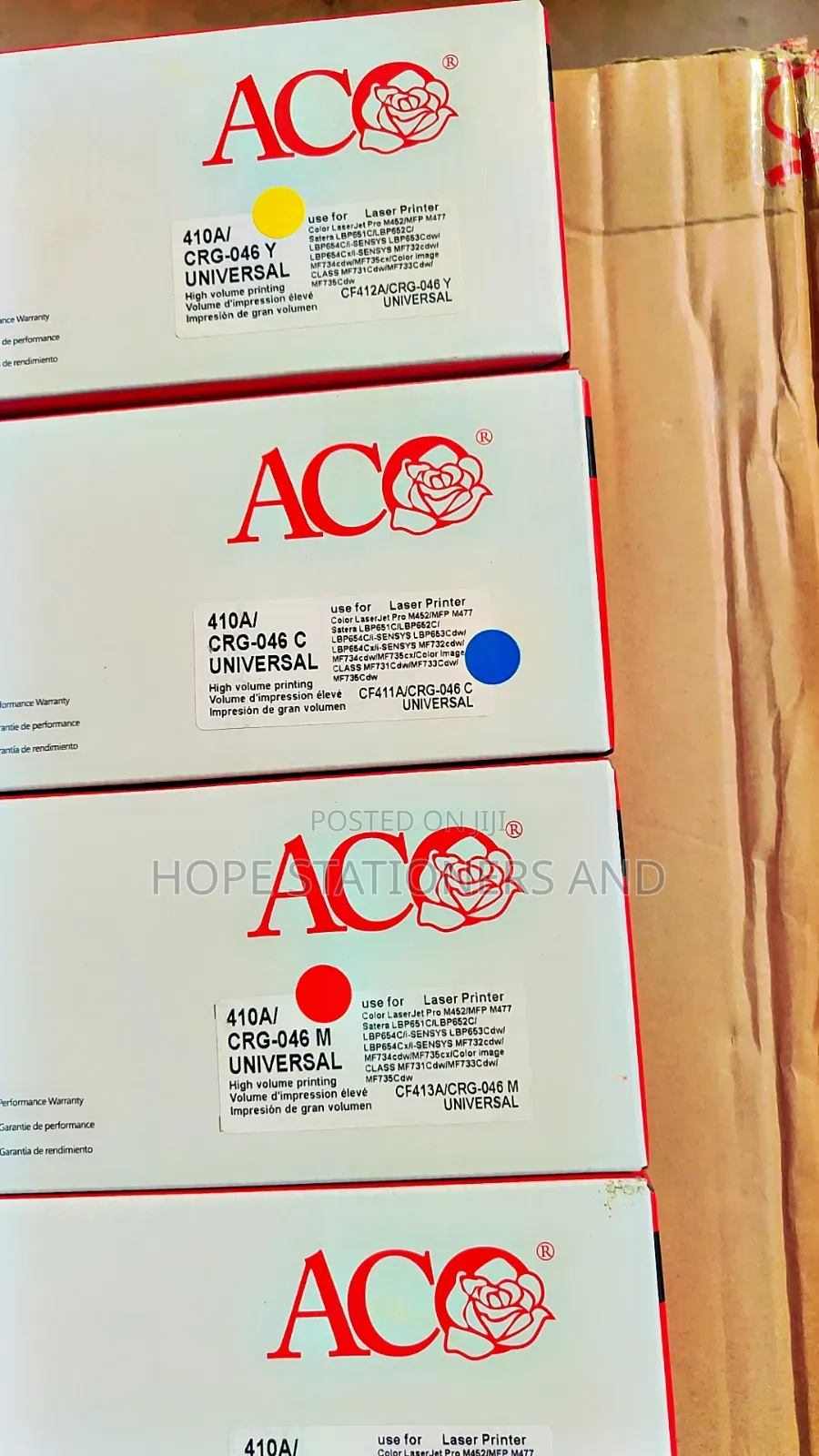 HP 410a / CRG - 046 Tonner Cartridge for M477 and More Catridges
