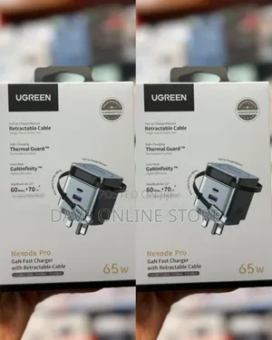 UGREEN Nexode Pro 65W GaN Pro Fast Charger With Retractable Cable