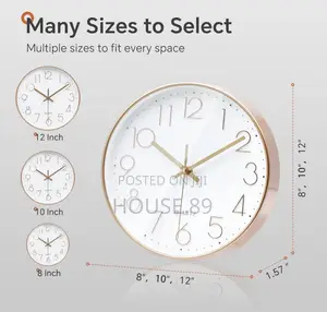 Foxtop Modern 12-Inch Wall Clock