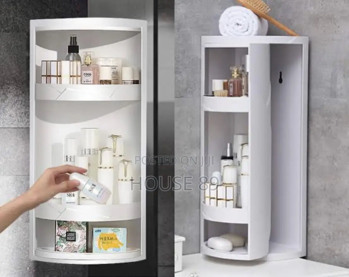 3-Tier Corner Shelf Is Designed for Kitchen or Bathroom Storage