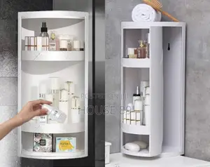 3-Tier Corner Shelf Is Designed for Kitchen or Bathroom Storage