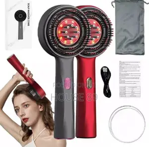 Red Multifunctional Massage Comb
