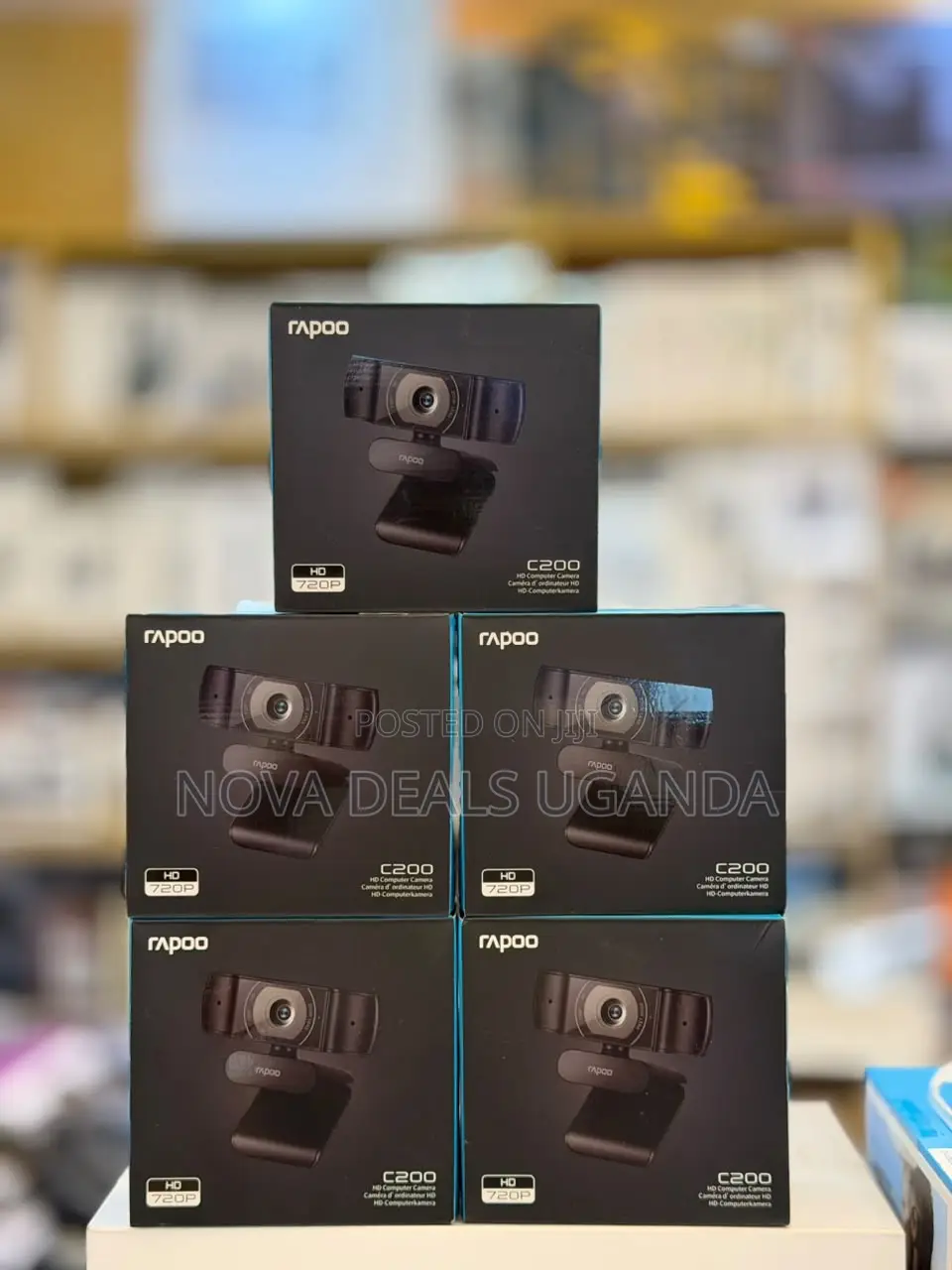 Rapoo C200 720p/30fps HD USB Webcam -Dual Noise Reduction Mic