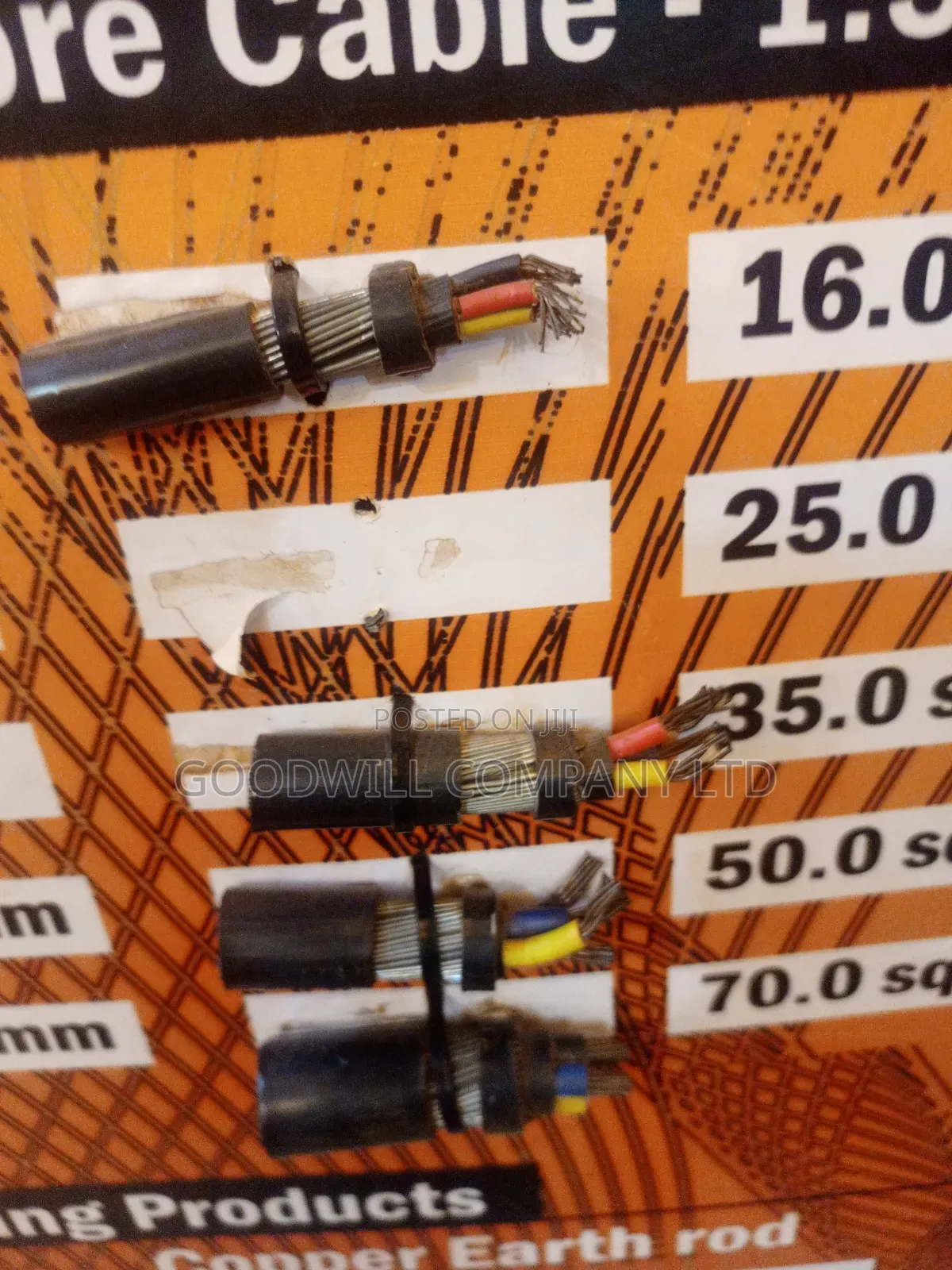 10mm 4core Armoured/Underground Cable for Electrical Wiring