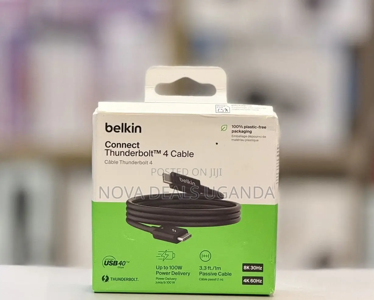 Belkin Thunderbolt 4 Cable 40Gbps, USB-C to USB-C Cable