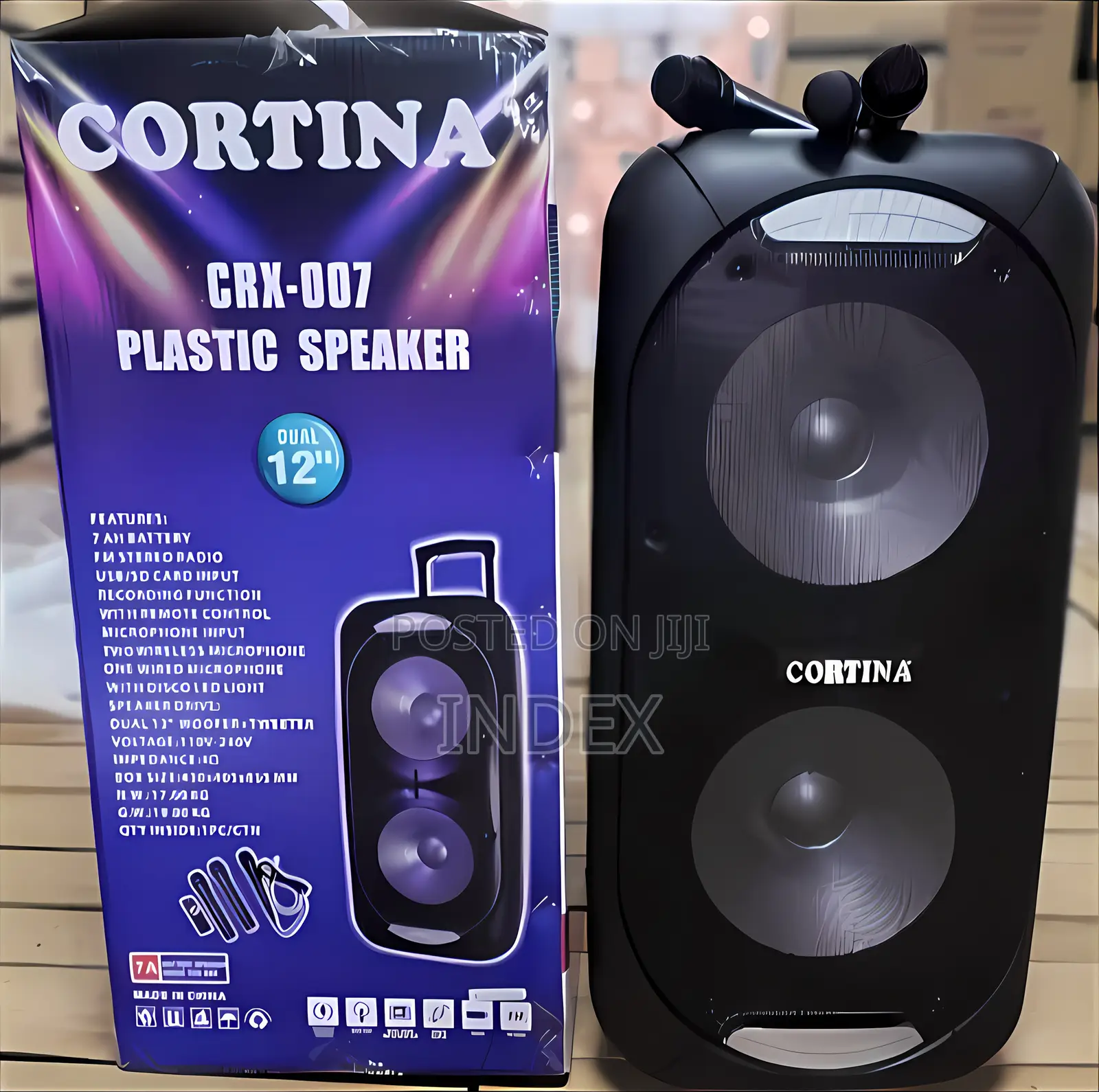 Cortina 12"Inch Amplified Public Address Rechargeable Bluetooth Speake