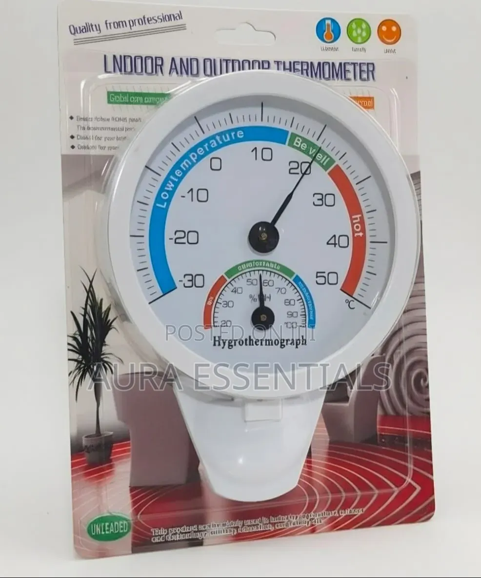 Analog Indoor/Outdoor Thermometer and Hygrometer