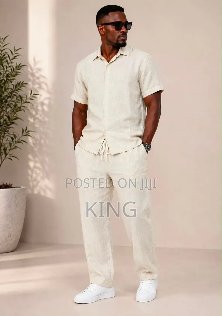 COOFANDY Men's, Women's 2 Piece Linen Outfit,