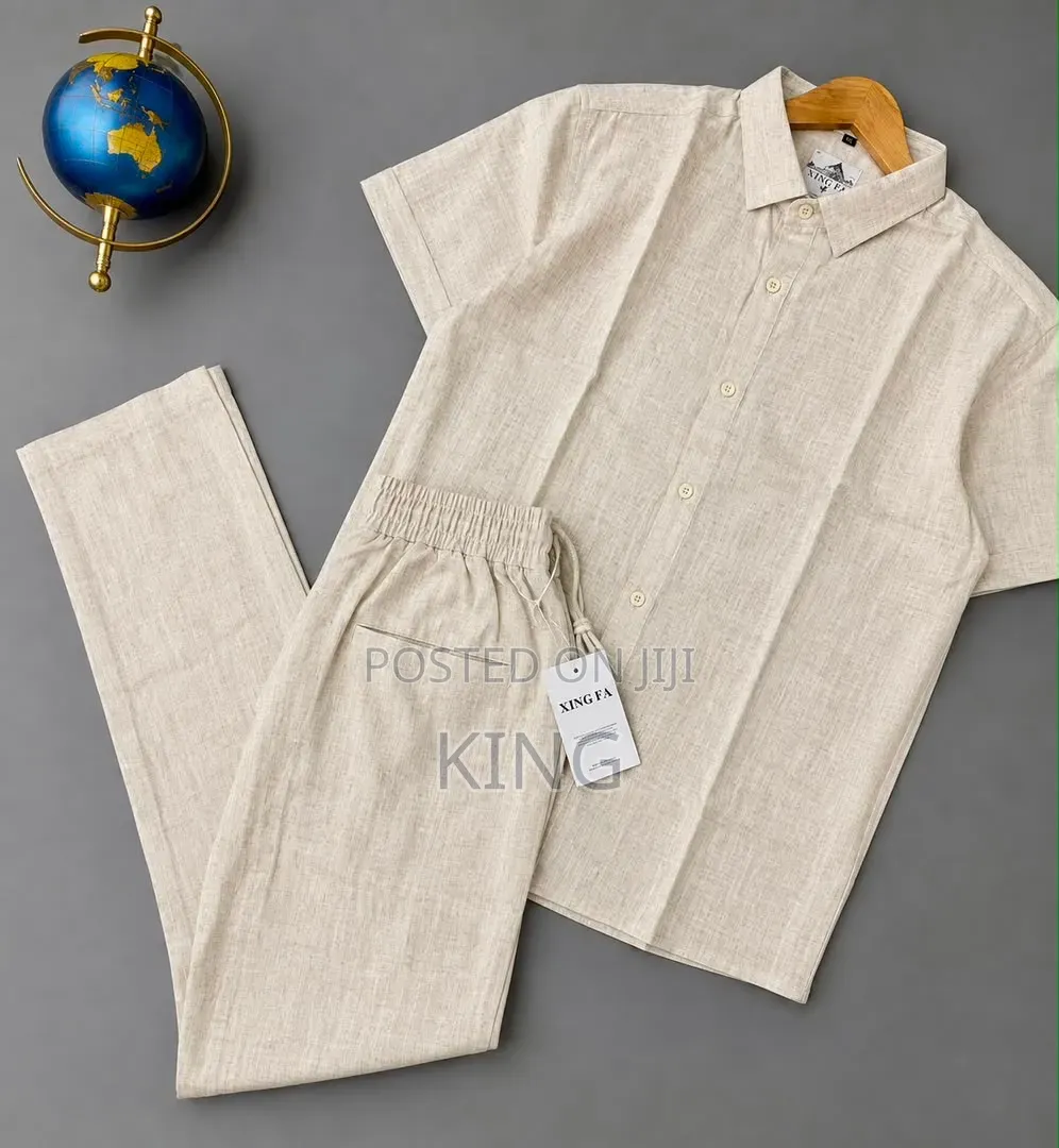 COOFANDY Men's, Women's 2 Piece Linen Outfit,