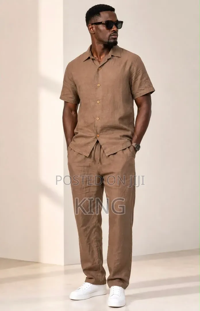 COOFANDY Men's, Women's 2 Piece Linen Outfit,
