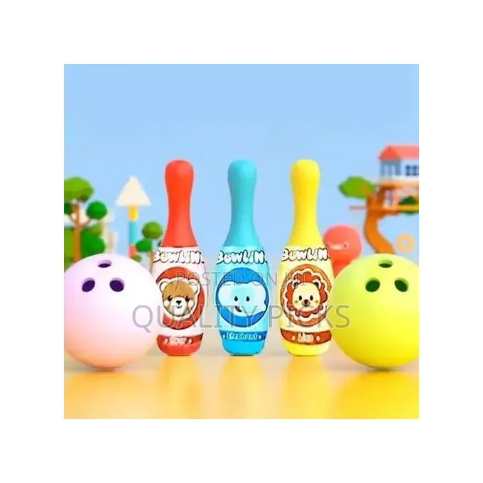 12 Pieces Deluxe Toy Bowling Play Set Leisure