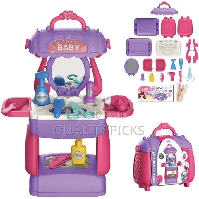 21 Pieces of Simulation Hair Salon Tool Girls Hair Styling Kit