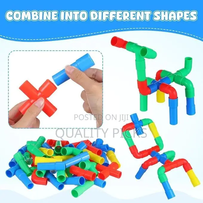 Pipeline Tunnel Building Blocks for Kids - Creative Multi