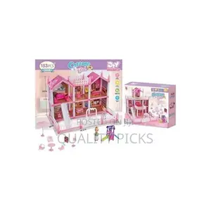 Cottage Girl DIY Assembled Game 201 Pieces 3-Storey