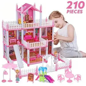 Cottage Girl DIY Assembled Game 201 Pieces 3-Storey