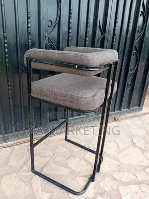 Metallic Bar Kitchen Counter Shop Counter Chairs