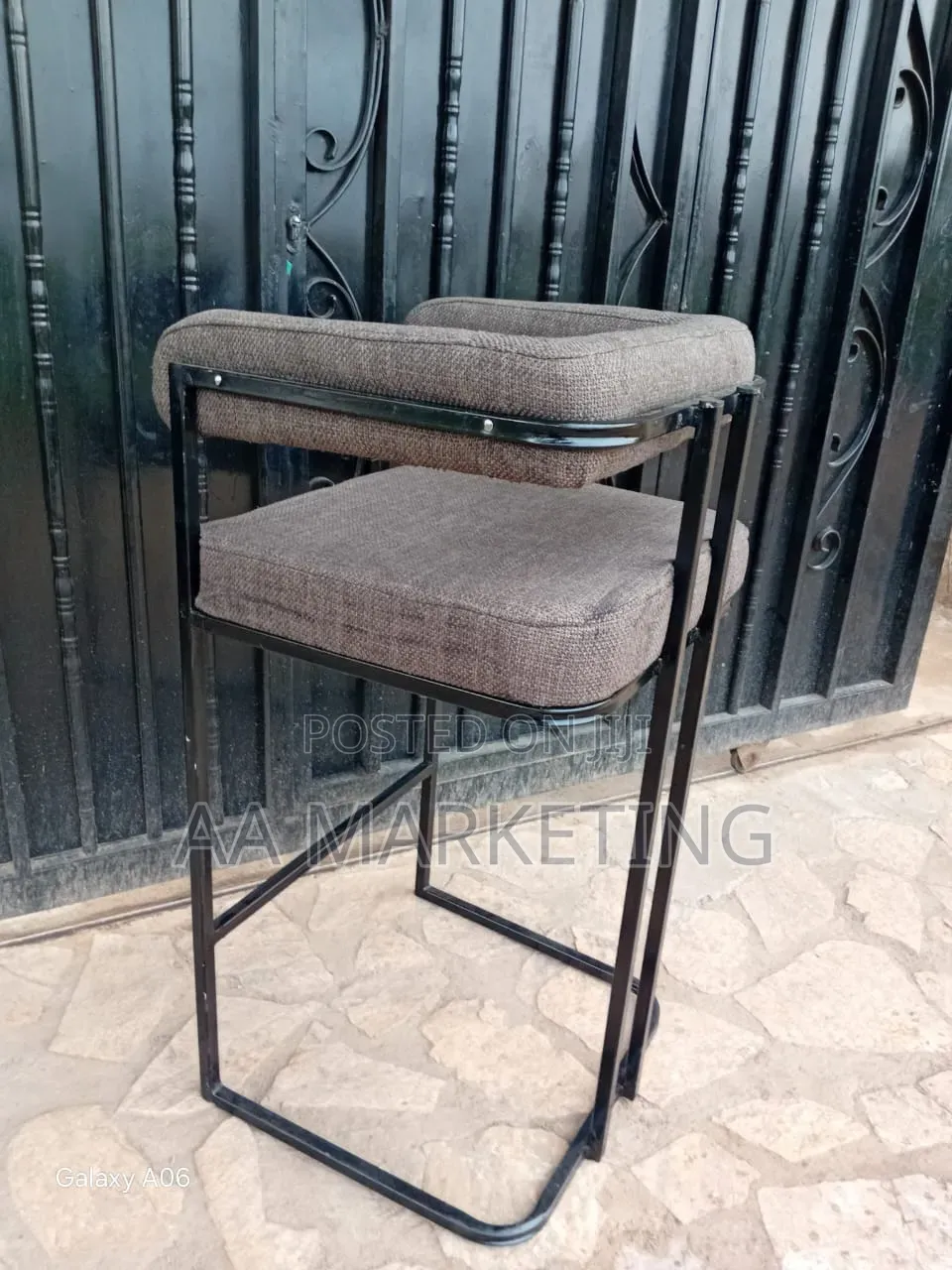 Metallic Bar Kitchen Counter Shop Counter Chairs