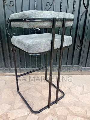 Metallic Bar Kitchen Counter Shop Counter Chairs