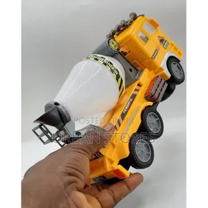 Truck Concrete Mixer 4D Lights, Sounds,Bump and Go Kids Toy Ages 3+