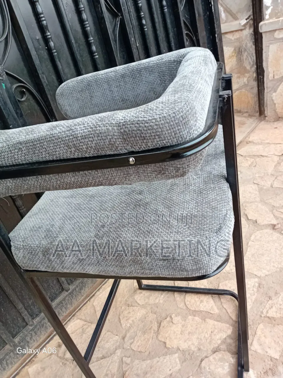 Metallic Bar Kitchen Counter Shop Counter Chairs