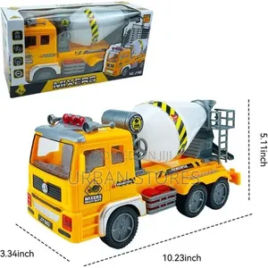 Truck Concrete Mixer 4D Lights, Sounds,Bump and Go Kids Toy Ages 3+
