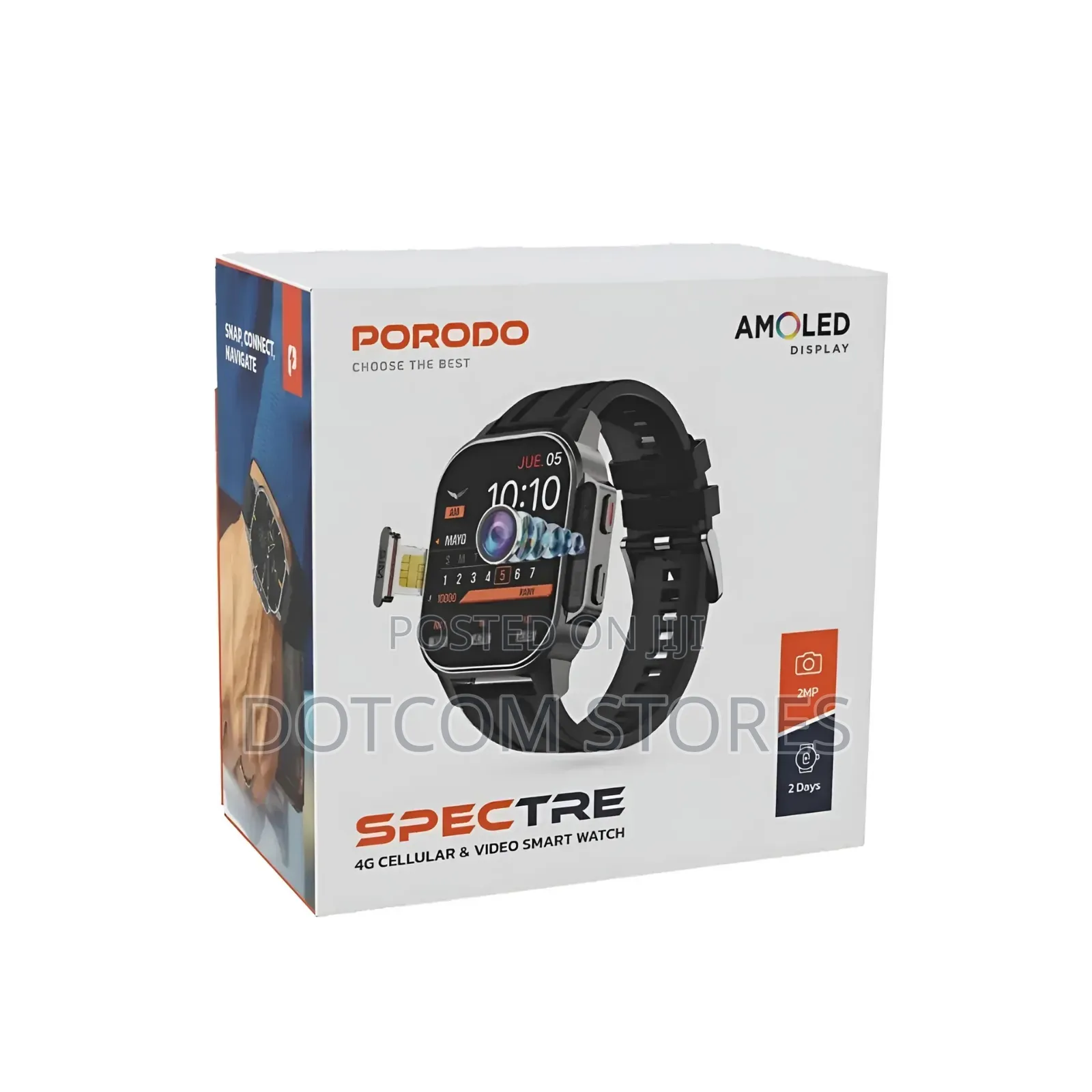 Porodo Spectre 4g Cellular Video Smart Watch